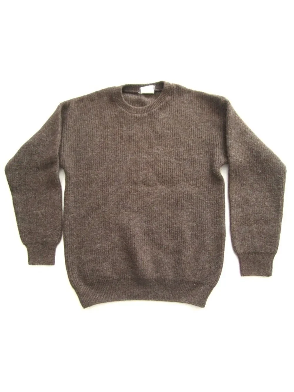Vtg The Fern Brand NZ Pure New Wool Ribbed Sweater Cabincore Men Sz S (MS59)